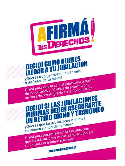 Afirmá tus derechos